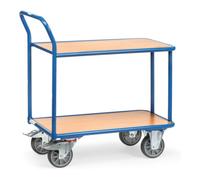 fetra fetra chariot à plateaux 2600, charge 400kg pneus TPE, 2 plateaux, 1 barre de poussée Quantité:1