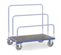 fetra fetra Chariot à plateaux 4463-1 - sans arceau - charge max. 1200kg Pneus élastiques Quantité:1