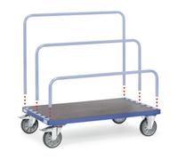 fetra fetra Chariot à plateaux 4465 - sans arceau - charge max. 750kg Pneus TPE Quantité:1