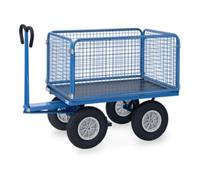 fetra fetra Chariot à plateaux 6434P bleu peint par poudre Quantité:1