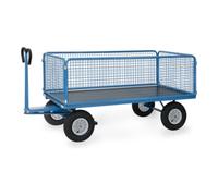 fetra fetra Chariot à plateaux manuels 6436L - charge max. 1250kg, pneus gonflables Quantité:1