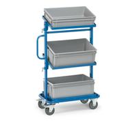 fetra fetra Chariot d'appoint 32912 - avec bacs - charge max. 200 kg Pneus TPE Quantité:1