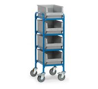 fetra fetra Chariot d'appoint 32921 - avec bacs - charge max. 250 kg Pneus TPE Quantité:1