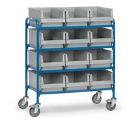 fetra fetra Chariot d'appoint 32941 - avec bacs - charge max. 250 kg Pneus TPE Quantité:1