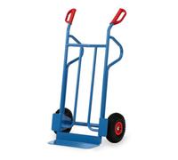 fetra fetra Diable en tube d'acier B1215L - roues à bandage pneumatique, charge max. 350 kg Quantité:1