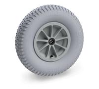 fetra Roue gonflable Fetra 400 x 100 mm 4 PR bloc, bleu gris Quantité:1