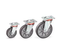 fetra Roue pivotante à bandage TPE (Élastomère Thermoplastique) Fetra Quantité:1