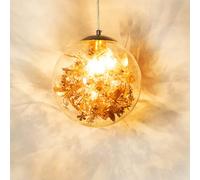 Feu d'artifice Boule de Verre Suspension Plafonnier Lustre Plafonnier Lampe de Chevet Décoration Lustre pour Chambre, Café, Salle à Manger, Salon, 20CM