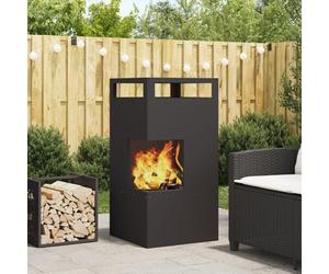 Feu De Camp Vidaxl Noir 50x50x100 Cm Acier