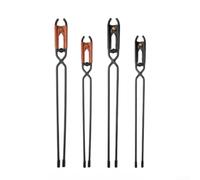 Feu pour robuste 55cm Traitement Anti-Rouille Feu pour robuste | Étui véritable, protection optimale, transport pour facile, finition pour premium noire et marron(Black L)