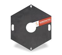 Feuerfest 123 Plaque de gril rectangulaire I Ø 98 cm I Plaque de barbecue en acier à grain fin I Plaque de plancha massive de 4 mm d’épaisseur I Accessoire de gril pour brasero, tonneau de feu