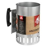 FEUERGOTT Cheminée d'allumage Big XXL - Allume-barbecue au charbon avec mécanisme de traction naturel, pour charbon de bois, briquettes et barbecue - Poignée résistante à la chaleur et plaque de
