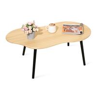 FEUFOAM Petite table basse, table basse nuage, table d'appoint moderne, table basse, en bois naturel, tables basses irrégulières, adaptée au salon, aux petits espaces