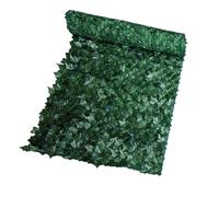 Feuillage : 48 x 300 cm | Panneau de clôture artificiel extérieur pour terrasse, balcon, jardin, arrière-plan pour mariage, bar, mur, restaurant