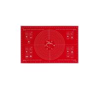 MASTRAD - Grande Feuille à Pâtisserie - Cuisson Conservation - Anti-Adhésif - Souple - Passe au Four - Avec Recettes - Silicone sans BPA - Rouge - 40X60cm