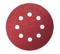 Bosch Feuille abrasive pour ponceuse excentrique 2609256A18 Ø115mm 8 trous Grain 120 Velcro 5 pièces
