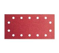 Feuille abrasive 115x230 mm G240, bois, 14 trous, velcro, - 10 pièces
