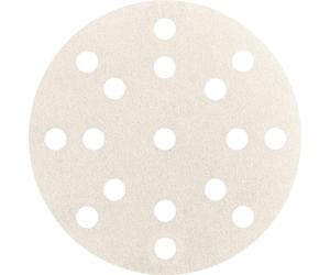 Feuille abrasive adhésive D.125mm K.P.60 couleur multi-trous 50 pces. Metabo