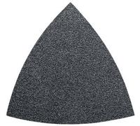 Feuille abrasive Delta avec bande auto-agrippante, non perforé Fein 63717084013 Grain 100 Cote dencoignure 80 mm 50 pc(s)