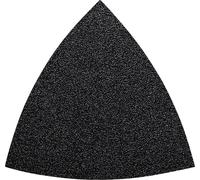 Feuille abrasive Delta avec bande auto-agrippante, non perforé Fein 63717086010 Grain 36 Cote d'encoignure 80 mm 50 pc(s)