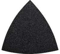 Feuille abrasive Delta avec bande auto-agrippante, non perforé Fein 63717088040 Grain 180 Cote d'encoignure 80 mm 5 pc(s)