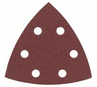 Feuille abrasive Delta avec bande auto-agrippante, perforé Bosch Accessories 2607019489 Grain 80 Cote d'encoignure 93 mm 25 pc(s)