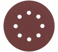 Bosch Feuille abrasive 2607019493 pour ponceuse excentrique Ø125 mm Grain 80, auto-agrippante 25 pcs