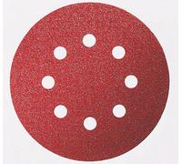 Feuille abrasive pour ponceuse excentrique avec bande auto-agrippante, perforé Bosch Accessories 2608605643 Grain 120 (Ø) 125 mm