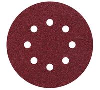 Wolfcraft 2252000 Disques auto-agrippants G180 Diamètre 12 mm Corindon Lot de 5 Multicolore