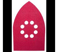 Feuille abrasive pour ponceuse Multi avec bande auto-agrippante, perforé Bosch Accessories 2609256A76 Grain 120 (L x l)