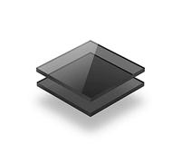Feuille acrylique Gris teinté 3 mm - d'une dimension allant de 10x10 cm à 100x230 cm. Résistance aux UV, PMMA de haute qualité, Film protecteur sur les deux faces, Ne présente aucun bord tranchant.