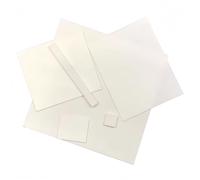 Feuille carrée en nitrure d'aluminium résistant aux hautes températures, substrat en céramique isolant (30/40/50/100mm) 1 pièce(120x120x0.385mm)