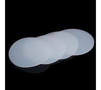 Feuille de joint en silicone Silicone Mats Round, Dia 30mm To 220mm Thickness 1mm 2mm 3mm 5mm Seal Gaskets Pad, White Solid Rubber Sheet 5pcs(40mm x 1mm)