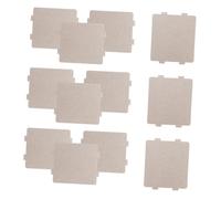 Feuille de Mica pour Micro-ondes 12 Pièces en Résine Beige | Couvercle du Guide D'ondes, Pièce de Rechange, Légère, Lot de 12, pour Appareils Domestiques