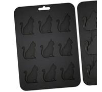 Feuille de moule en silicone pour chat assis, disposition compacte à 9 cavités pour la fabrication de glace, formes de gelée, routines de préparation quotidiennes de cuisine, plateau de moule pour de