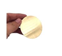 Feuille de plaque ronde à disque en laiton H62 | Tailles 20-200 mm, 2/1 pièces for usages industriels(THK0.5mm,200mm (1pcs))