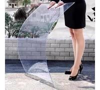 Feuille de plastique transparente de 4 mm d'épaisseur, facile à découper, support personnalisable, grande taille de 80 x 400 cm, idéal pour les projets de bricolage et l'amélioration de la maison