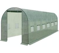 Film tunnel en polyéthylène 140g/m² 2x2x2 m/ 4x3x2 m/ 4,5x3x2/ 6x3x2 m Résistant aux UV Imperméable Film grillagé pour serre de tomates Maison surélevée Vert 23305, Taille:6x3x2m