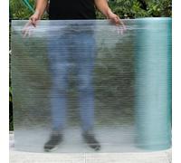 Feuille de Souple, 1mm Transparent Plaque Polycarbonate pour Serre Jardin, Panneaux Panneau de Toit Sunshine en fibre de verre pour Auvent Extérieur Carport Remplacement(50x100cm)