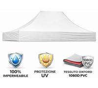 Feuille de toit imperméable blanche 2X3 pour remplacement de gazebo pliable 49483