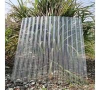 Feuille de Toit Transparente,Panneaux de Toiture Ondulées,Plaques de Serre (5 Pcs,0.9x0.9m)