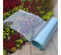 Feuille de toiture légère en polycarbonate de 1,5 mm - Panneaux durables pour serre extérieure, solarium, terrasse, tonnelle - 1 m x 8 m / 3.3ft x 26.2ft