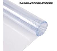 Feuille de vinyle imperméable transparente 50 x 120 cm pour réparation de | Pour une transparence cristalline, taille 20 x 30 cm, protection imperméable, matériau inodore, idéal pour les petits projets