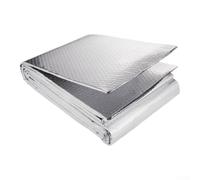 Feuille d'isolation réfléchissante en aluminium pour toit, mur, plafond, 50 cm x 8 m, argenté (0,5-3 mètres)