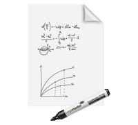 Feuille électrostatique repositionnable Magic-Chart 60 x 80 cm - 25 feuilles - blanc