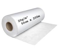 Feuille filtrante pour bassin, tissu non tissé - 20 g/m² - 60 cm x 200 m - Perméable à l'eau