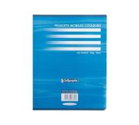 Feuille Mobile Bleu 17x22 Seyes 80g - Sac De 50