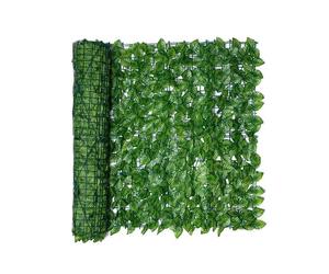 Feuille Panneaux De Clôture Feuille Artificielle Écran Haie Confidentialité Clôture Rouleau Mur Feuille 0.5x1M Vert