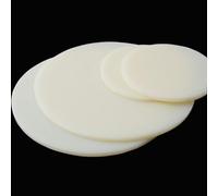 Feuille ronde ABS de 80mm de diamètre, disque en plastique rigide de 12 à 20mm d'épaisseur for bricolage, artisanat, découpe CNC, usage industriel, 4 pièces(15mm)