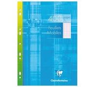 Etui 400 feuillets mobiles Clairefontaine Metric format A4 21 x 29,7 cm - grands carreaux